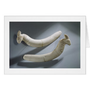 Cartão Pares de castanets, período de Thinite (iv do