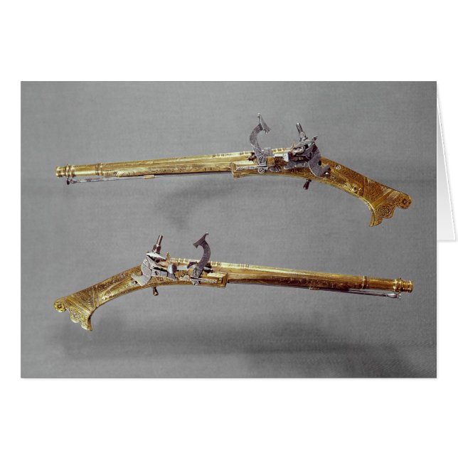 Cartão Pares de pistolas, 1624-26 (Frente Horizontal)