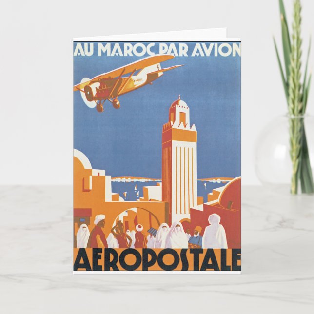 Cartão Paridade Avion de Maroc do Au (Frente)