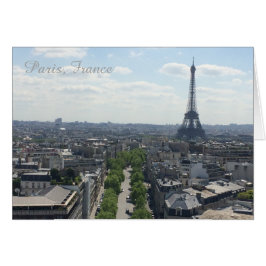 Cartão Paris França Torre Eiffel