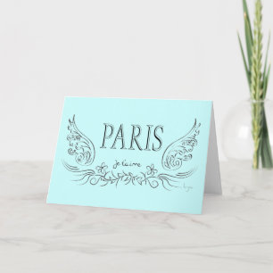 Cartão PARIS Je t'aime (eu te amo)