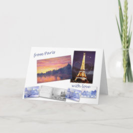 CARTÃO PARIS LANDSCAPE GREETING CARD
