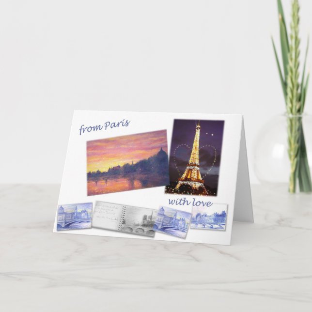 CARTÃO PARIS LANDSCAPE GREETING CARD (Frente)