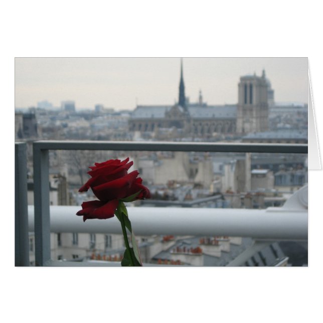 Cartão Paris on a Cloudy day (Frente Horizontal)