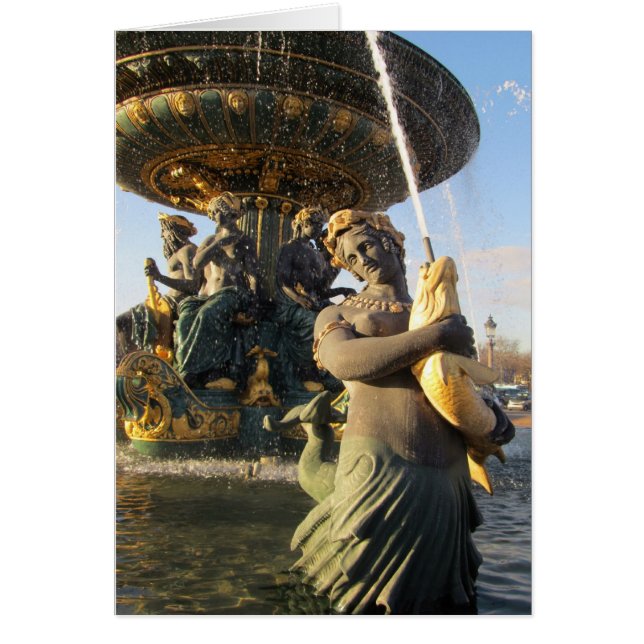 Cartão Paris - Place de la Concorde (Frente)