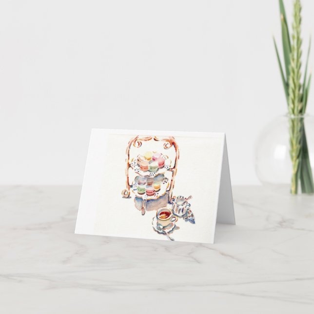 Cartão Paris - Tarde - Chá Francês (Frente)