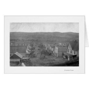 Cartão Paris, TexasAerial View of TownParis, TX