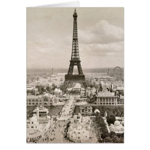Cartão Paris: Torre Eiffel, 1900