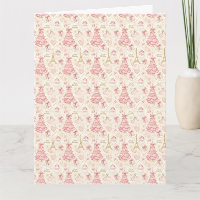 Cartão Parisian Coquette Christmas (Frente)