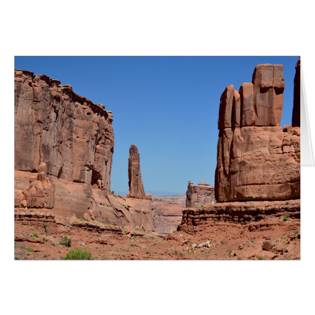Cartão Park Avenue, Arches National Park (Frente horizontal)