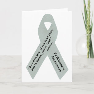Cartão Parkinson's Awareness Ribbon