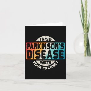 Cartão Parkinsons T Shirt Awarness Survivent Gift