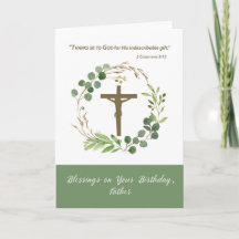 Paróco Aniversário Graças a Deus Coroa de Folhagen