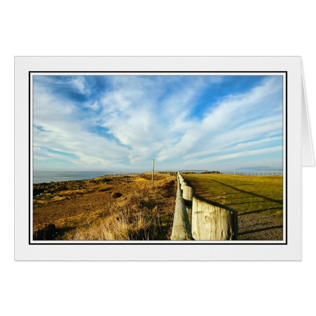 Cartão Parque da costa de Oregon (Frente Horizontal)