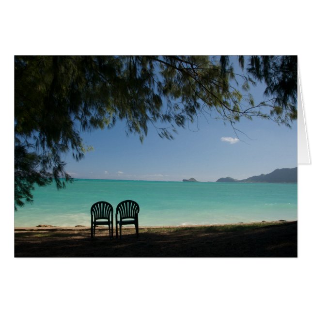 Cartão Parque da praia dos foles, Oahu, Hawai'i (Frente Horizontal)