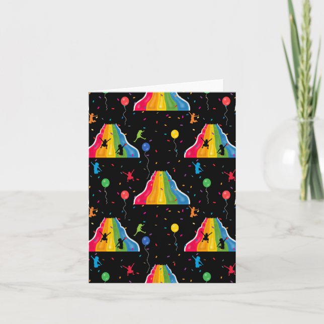 Cartão Parque de Corrediça Indoor Playground para Criança (Frente)