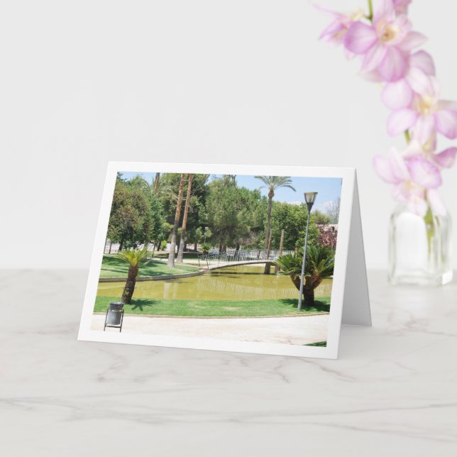 Cartão Parque de la Bombilla, Lliria, Valencia, Spanish (Orquídea)