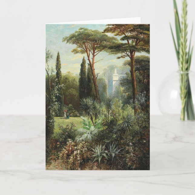 Cartão Parque do Castelo Romântico | Franz Xaver Birkinge (Frente)