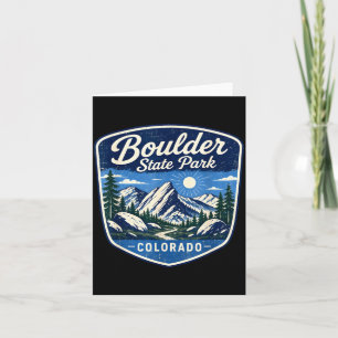 Cartão Parque estadual de Boulder Colorado montanha natur