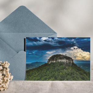 Cartão Parque Estadual do Pilot Mountain NC   após tempes