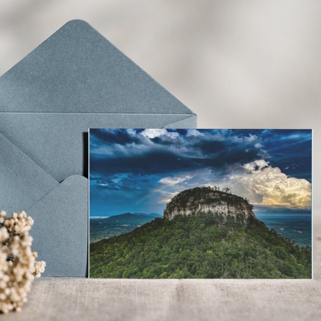 Cartão Parque Estadual do Pilot Mountain NC | após tempes (Criador carregado)