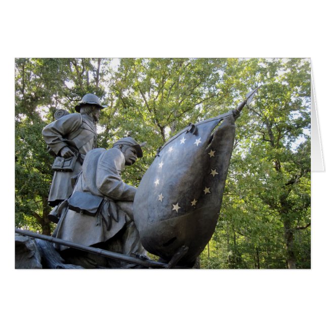 Cartão Parque Militar Nacional do Tennessee Monument Shil (Frente Horizontal)