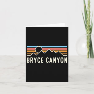 Cartão Parque Nacional do Bryce Canyon Campanha Retro-Mou