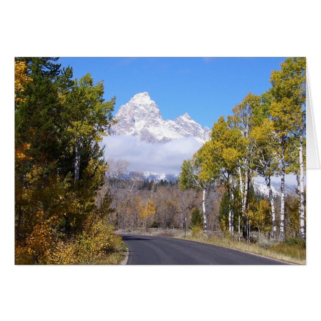 Cartão Parque Nacional Grand Teton (Frente Horizontal)