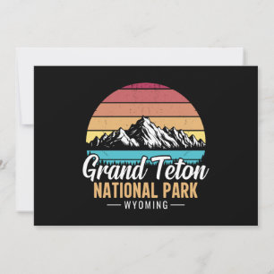 Cartão Parque Nacional Grand Teton Wyoming EUA vintage – 