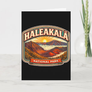 Cartão Parque Nacional Haleakala Lembrança do Havaí Memor