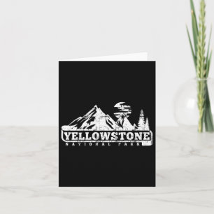 Cartão Parque Nacional Yellowstone I Love Caminhando Wand