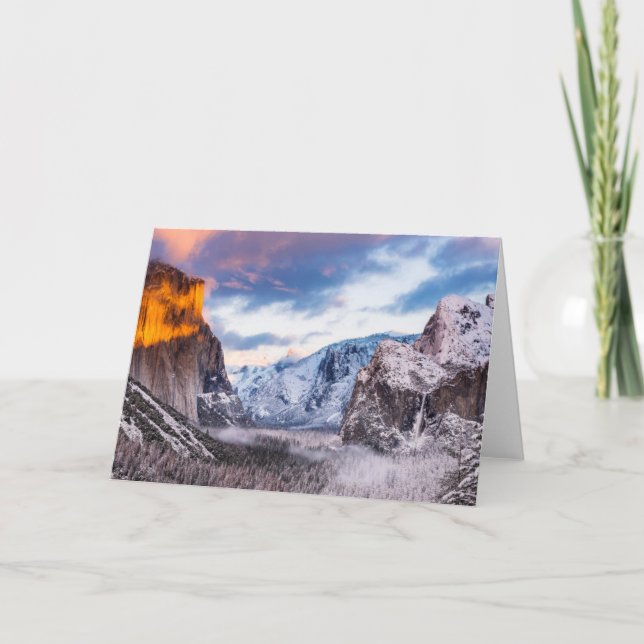 Cartão Parque Nacional Yosemite, Califórnia (Frente)