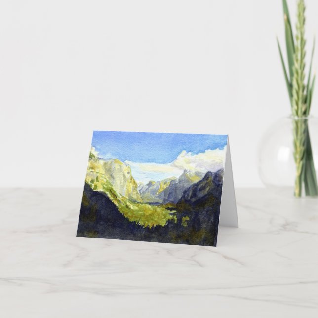 Cartão Parque Nacional Yosemite, Ponto de Inspiração #2 (Frente)