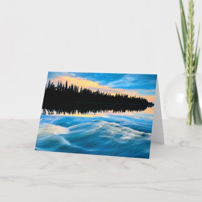 Cartão Parque Provincial de Pisew Falls | Canadá (Frente)