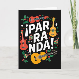 Cartão “¡parranda!” Tradição Musical Porto-Riquenha