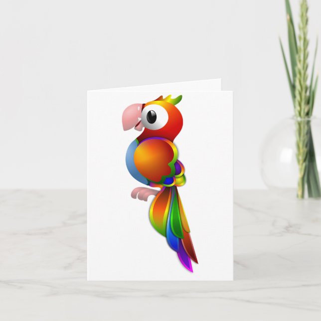 Cartão Parrot Note Cards (Frente)