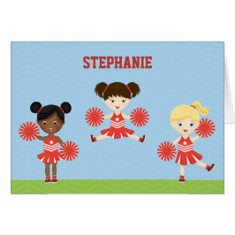 Cartão Parte cheerleader