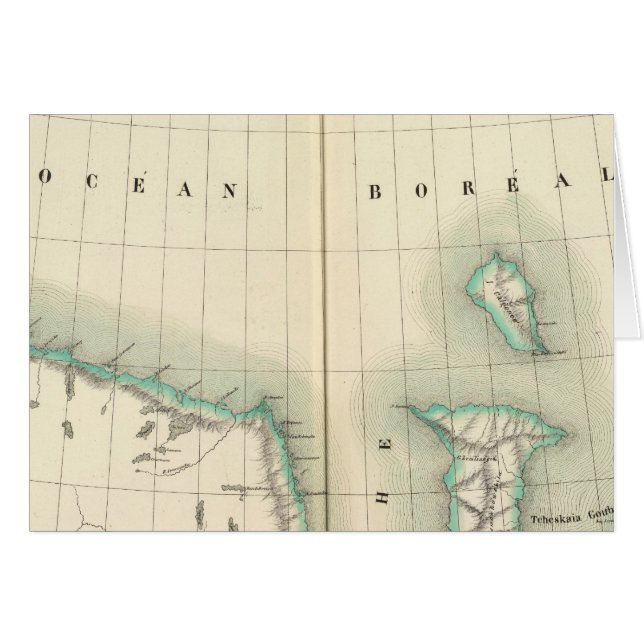 Cartão Parte da Europa, Rússia (Frente Horizontal)