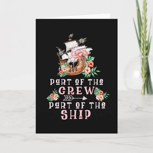 Cartão Parte Da Tripulação Do Navio (Frente)