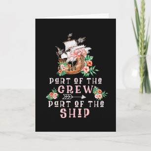 Cartão Parte Da Tripulação Do Navio