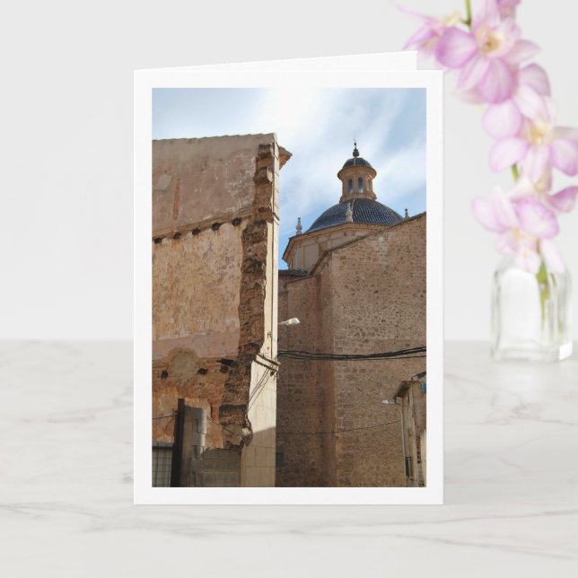 Cartão Parte de trás da Igreja Nossa Senhora de Los Angel (Orquídea)