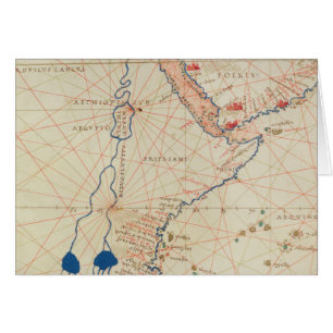 Cartão Parte do atlas de África do mundo