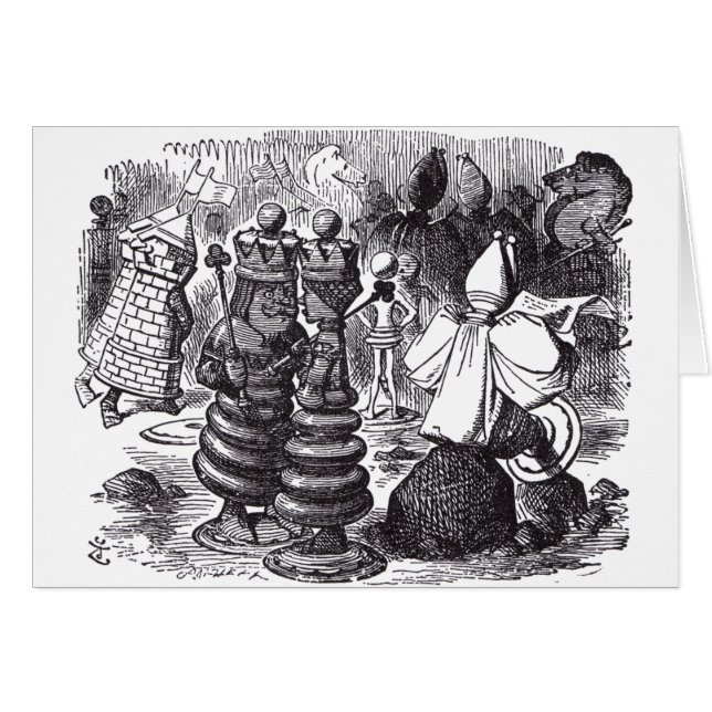 Cartão Partes de xadrez (Frente Horizontal)