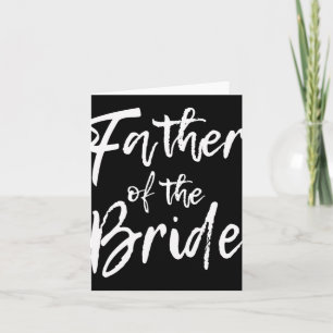 Cartão Partido Bridal Correspondente Ao Pai Familiar Da R