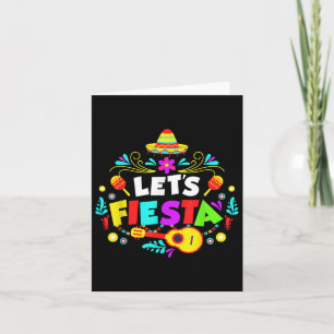 Cartão Partido Cinco de Mayo deixa Fiesta mexicano