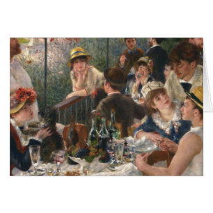 Cartão Partido do Barco Renoir French Luncheon
