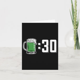 Cartão Partido do Bebendo Green Beer 30