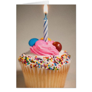 Cartão partido do cupcake