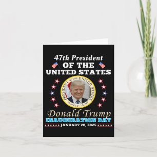 Cartão Partido do Dia da Inauguração do Presidente Donald