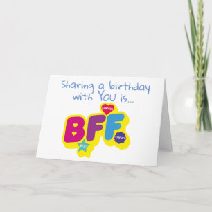 CARTÃO **PARTILHAR ANIVERSÁRIOS** É O MEU PRESENTE DE A
